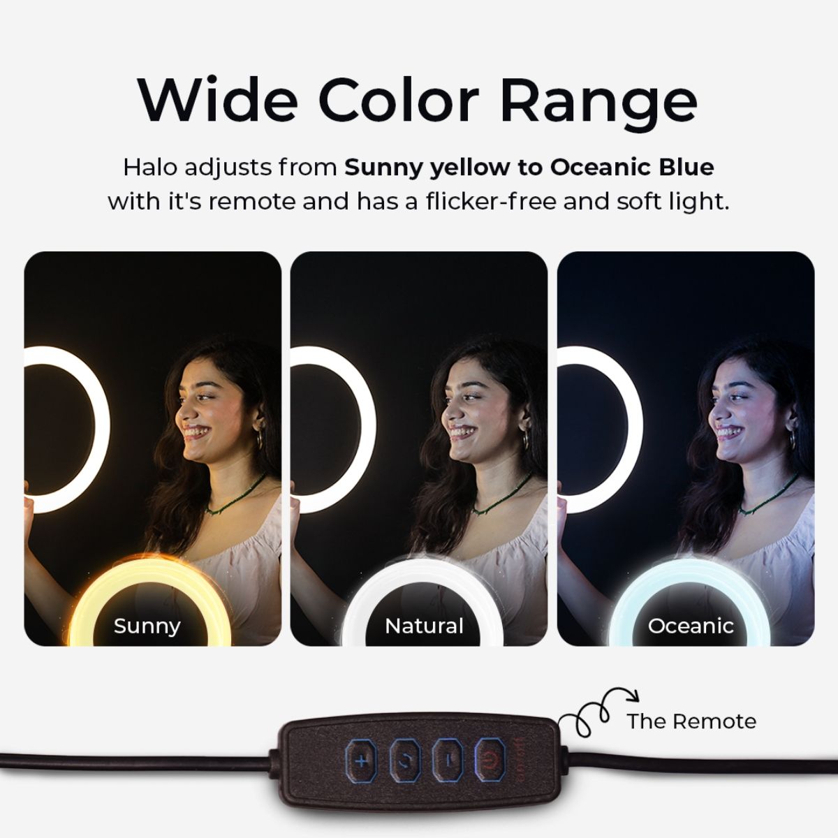 LED Ring Light with 3 Color Modes Dimmable Lighting | for YouTube |  Photo-Shoot |